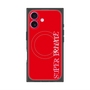 プレミアムスクエアケース with MagSafe［ SUPER PRIVATE - ロゴ - Red ］