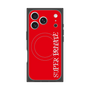 プレミアムスクエアケース with MagSafe［ SUPER PRIVATE - ロゴ - Red ］