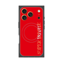 プレミアムスクエアケース with MagSafe［ SUPER PRIVATE - ロゴ - Red ］