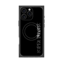プレミアムスクエアケース with MagSafe［ SUPER PRIVATE - ロゴ - Black ］