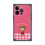 プレミアムスクエアケース with MagSafe［ ちびまる子ちゃん - ピンクチェック ］