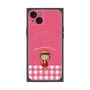 プレミアムスクエアケース with MagSafe［ ちびまる子ちゃん - ピンクチェック ］