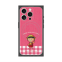 プレミアムスクエアケース with MagSafe［ ちびまる子ちゃん - ピンクチェック ］