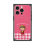 プレミアムスクエアケース with MagSafe［ ちびまる子ちゃん - ピンクチェック ］