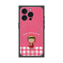 プレミアムスクエアケース with MagSafe［ ちびまる子ちゃん - ピンクチェック ］