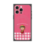 プレミアムスクエアケース with MagSafe［ ちびまる子ちゃん - ピンクチェック ］