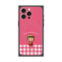 プレミアムスクエアケース with MagSafe［ ちびまる子ちゃん - ピンクチェック ］