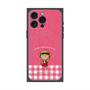プレミアムスクエアケース with MagSafe［ ちびまる子ちゃん - ピンクチェック ］