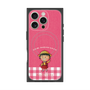 プレミアムスクエアケース with MagSafe［ ちびまる子ちゃん - ピンクチェック ］