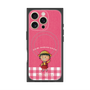プレミアムスクエアケース with MagSafe［ ちびまる子ちゃん - ピンクチェック ］