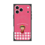 プレミアムスクエアケース with MagSafe［ ちびまる子ちゃん - ピンクチェック ］