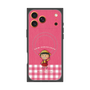 プレミアムスクエアケース with MagSafe［ ちびまる子ちゃん - ピンクチェック ］