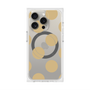 プレミアムスクエアケース with MagSafe［ シンプルドット - Beige ］