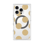 プレミアムスクエアケース with MagSafe［ シンプルドット - Beige ］