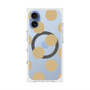 プレミアムスクエアケース with MagSafe［ シンプルドット - Beige ］