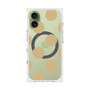 プレミアムスクエアケース with MagSafe［ シンプルドット - Beige ］