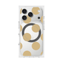 プレミアムスクエアケース with MagSafe［ シンプルドット - Beige ］