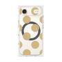 プレミアムスクエアケース with MagSafe［ シンプルドット - Beige ］