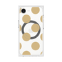 プレミアムスクエアケース with MagSafe［ シンプルドット - Beige ］