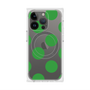 プレミアムスクエアケース with MagSafe［ シンプルドット - Green ］