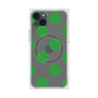 プレミアムスクエアケース with MagSafe［ シンプルドット - Green ］