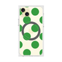 プレミアムスクエアケース with MagSafe［ シンプルドット - Green ］