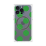 プレミアムスクエアケース with MagSafe［ シンプルドット - Green ］