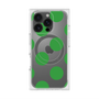 プレミアムスクエアケース with MagSafe［ シンプルドット - Green ］