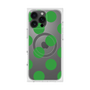 プレミアムスクエアケース with MagSafe［ シンプルドット - Green ］