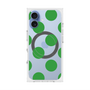 プレミアムスクエアケース with MagSafe［ シンプルドット - Green ］