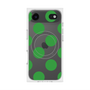 プレミアムスクエアケース with MagSafe［ シンプルドット - Green ］