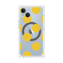 プレミアムスクエアケース with MagSafe［ シンプルドット - Yellow ］