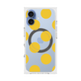 プレミアムスクエアケース with MagSafe［ シンプルドット - Yellow ］