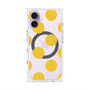 プレミアムスクエアケース with MagSafe［ シンプルドット - Yellow ］