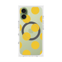 プレミアムスクエアケース with MagSafe［ シンプルドット - Yellow ］
