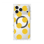 プレミアムスクエアケース with MagSafe［ シンプルドット - Yellow ］