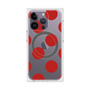 プレミアムスクエアケース with MagSafe［ シンプルドット - Red ］