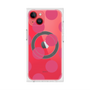 プレミアムスクエアケース with MagSafe［ シンプルドット - Pink ］