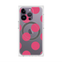 プレミアムスクエアケース with MagSafe［ シンプルドット - Pink ］