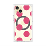 プレミアムスクエアケース with MagSafe［ シンプルドット - Pink ］