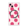 プレミアムスクエアケース with MagSafe［ シンプルドット - Pink ］