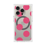 プレミアムスクエアケース with MagSafe［ シンプルドット - Pink ］