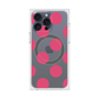 プレミアムスクエアケース with MagSafe［ シンプルドット - Pink ］