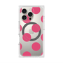 プレミアムスクエアケース with MagSafe［ シンプルドット - Pink ］