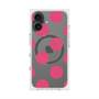 プレミアムスクエアケース with MagSafe［ シンプルドット - Pink ］