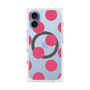 プレミアムスクエアケース with MagSafe［ シンプルドット - Pink ］