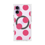 プレミアムスクエアケース with MagSafe［ シンプルドット - Pink ］