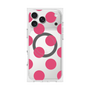 プレミアムスクエアケース with MagSafe［ シンプルドット - Pink ］