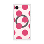 プレミアムスクエアケース with MagSafe［ シンプルドット - Pink ］