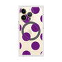 プレミアムスクエアケース with MagSafe［ シンプルドット - Purple ］